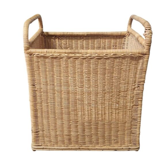 Vintage Rattan Wicker Elephant Trunk Storage Chest Basket Baby Nursery - Picture 5 of 11